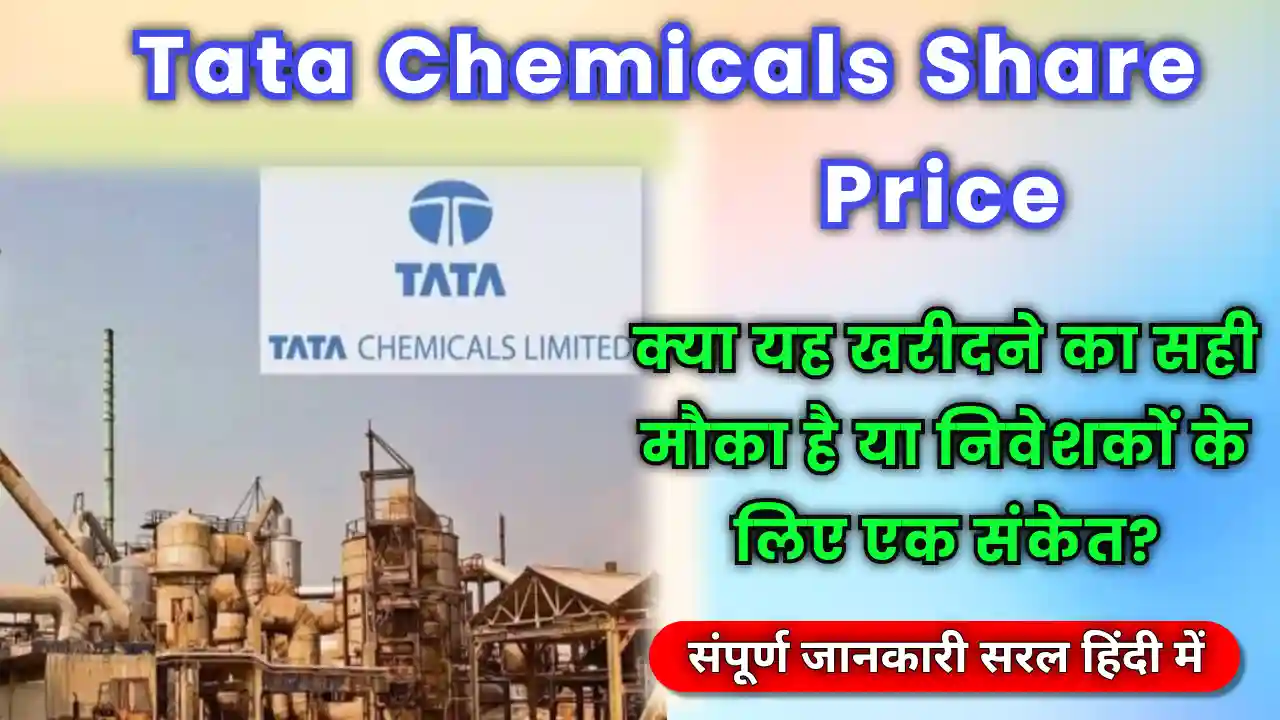 Tata Chemicals share price graph depicting recent decline